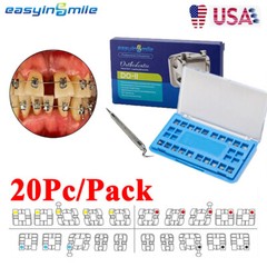 Dental Brackets Orthodontic Self-ligating Metal Braces Roth/mbt 022 With Hook