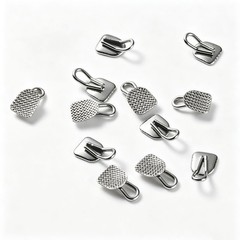Dental Orthodontic Lingual Buttons Traction Hook Round Rectangular 10pcs/pack