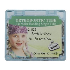 Dental Orthodontic Buccal Tubes 1st 2nd Molar Non-Convertible Bond Roth 018 022