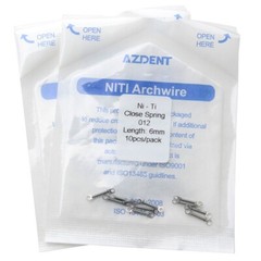 Dental Orthodontic Niti Closed Coil Spring 10Pcs/Pack 6 Sizes AZDENT