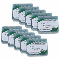 Orthodontic Buccal Tube 1st Molar MBT 0.022 Monoblock Bondable Non-Conv
