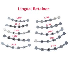 10Pcs/Pack Dental Orthodontic Lingual Retainer Bonding Splits With Mark Base