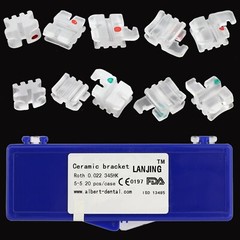 STAR ABSOLUTE Dental Orthodontic Sapphire Bracket Ceramic Brace Roth MBT 022 345