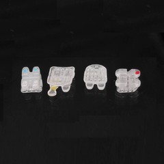 Dental ORMAER Orthodontic Ceramic Brackets Dental MBT Roth 022/018 3/345 Hooks