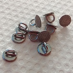 5Pack Orthodontic Direct Bond Eyelets Crimpable Hook Lingual Buttons Round Base