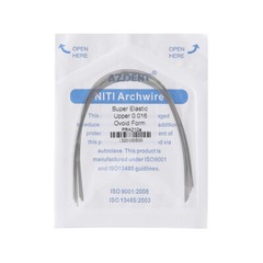 Dental Orthodontics Metal Brackets Braces + Super Elastic Niti Arch Wire Round