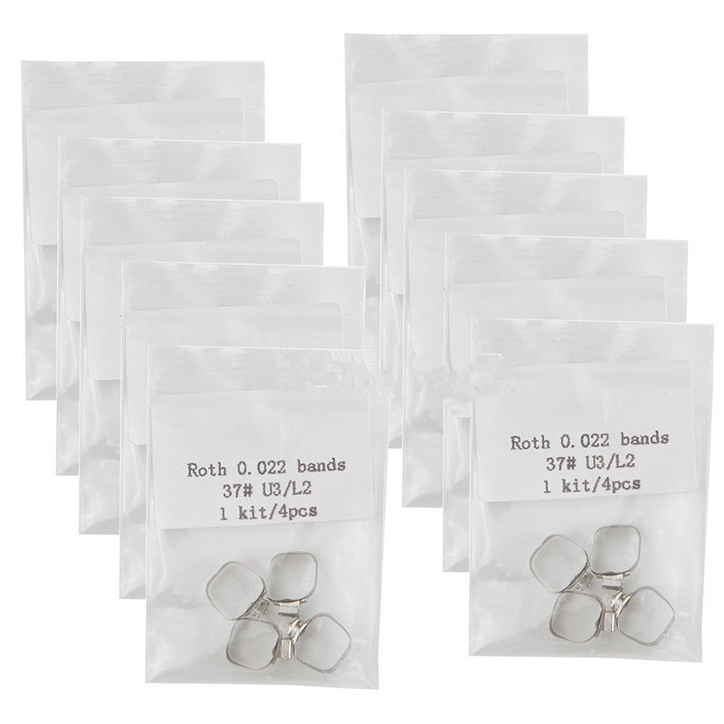 Dental Orthodontic 1st Molar Roth 022 Bands Prewelded Single Buccal Tube U/3 L/2