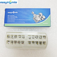 30packs Dental Orthodontic Brackets Roth 345 with Hook 022 Metal Mini Mesh Base