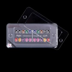Dental Orthodontic Brackets Monocrystalline Sapphire Mini Roth 022 Hooks 345