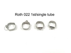 10Bags Dental SS Orthodo Molar Plain Bands&Buccal Tubes Cleats Roth 022 4pcs/Bag