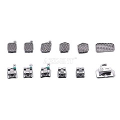 Dental Orthodontic Self-Ligating Brackets Ceramic Braces Roth MBT 022 Hooks 345