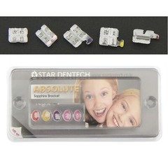 STAR ABSOLUTE Orthodontic Sapphire Brackets Clear Monocystalline Braces Roth MBT