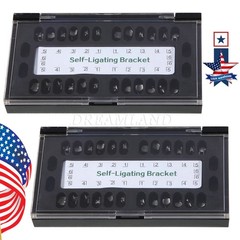 5 packs Dental Orthodontic Self-ligating Brackets Metal Brace Roth 022 345 Hooks