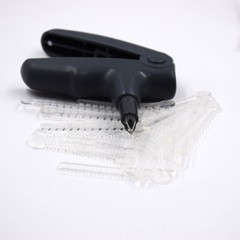 Dental High Quality Dispenser Elastic Tie Placement Rubber Instrument Gun Grey