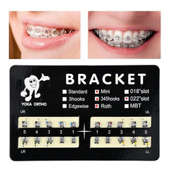 YOKA Dental Ortho Metal Brackets Braces Mini/Standard Roth/MBT 022/018 3/345 H