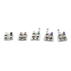 Dental Orthodontic Brackets Metal Twin Mini Roth 018 Ortodoncia Braces 345 Hook
