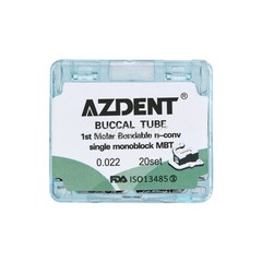 22Type AZDENT Dental Ortho Buccal Tubes 1st/2nd Molar Bondable Non-Conv Roth 022