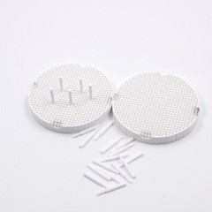 10 Pcs Dental High Quality Trays White Zirconia Porcelain Honeycomb Ceramic Pins