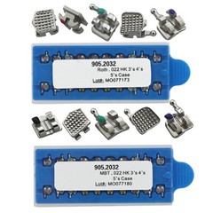 Dental Orthodontic Mini Brackets Metal Braces Roth MBT 018 022 Mini Brace 345 WH