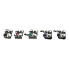 Dental Orthodontic Metal Bracket Braces Roth MBT 018 022 345 Hooks MIM Mini Twin