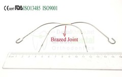 1xFace Bow Universal Type Orthodontic Dental Bite Turbos Button Buccal Tube Niti