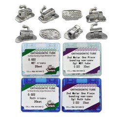 Orthodontic Buccal Tubes Dental 1st 2nd Molar Tube Mono Non-Con Roth MBT 022 018