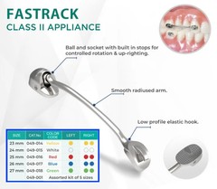 Orthodontic Class II Carriere Distalizer Appliance Bondable Bars w/ Elastics Kit