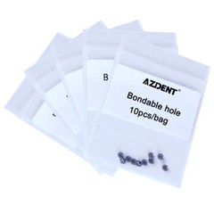 200pcs Dental Orthodontic Bondable Hole Lingual Button Mesh Base of TOMY Type