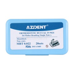 Dental Orthodontic Bondable Buccal Tubes 1st Molar MBT 0.022 Non-Convertible