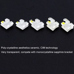 STAR ABSOLUTE Dental Orthodontic Sapphire Ceramic Bracket Brace Roth MBT 022 345