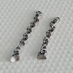 Dental Orthodontic Silvery/Golden Plated Lingual Buttons Traction Chain Round