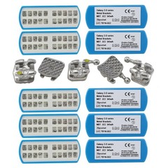 10Set Dental Orthodontic Metal Brackets Braces MBT 022 345 Hook Mini Low Profile