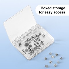 50pc Dental Orthodontic Lingual Buttons Bondable Round/Rectangular Mesh Base/MIM