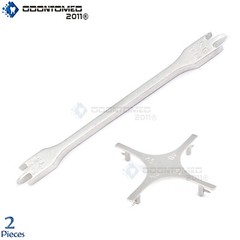 2 Pcs Dental Orthodontics Height Measure Bracket 022 & Boone Gauge Instruments