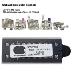 Dental Orthodontic Metal Brackets MIM Mini Braces Roth MBT 022 018 345 Hooks