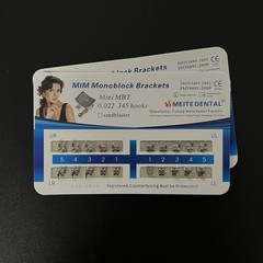 100 Sets Dental Orthodontic Metal Brackets MIM Monoblock Mini MBT 022 345 hooks