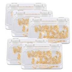 10pcs AZDENT Dental Orthodontic Lingual Button Chain Gold Bondable