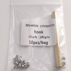 Dental Orthodontic Crimpable Hooks Stops Locks Left / right with tool