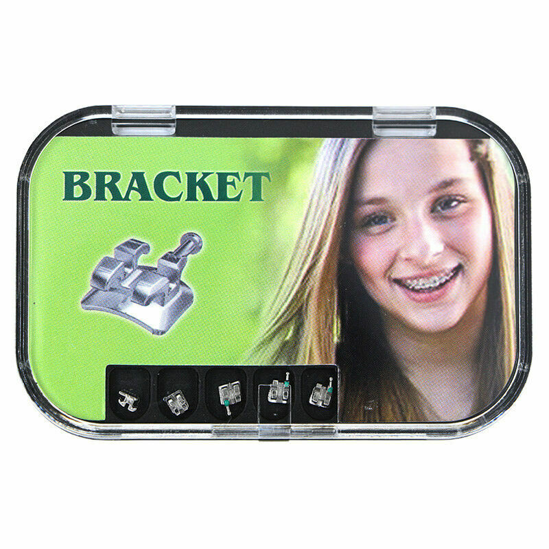 5×Dental Orthodontic Bracket Mental Monoblock Braces Mini roth 0.22 345 HK 5*5