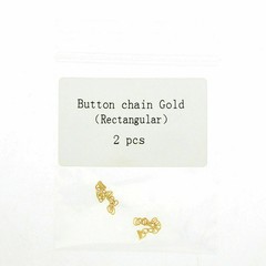 6Pcs Dental Orthodontic Traction Chain Round Lingual Button Chains Gold Plated