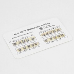 Dental Orthodontic Monoblock MIM Bracket Braces Mini Standard Roth 022 345 Hook