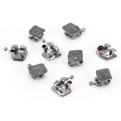 10X AZDENT Dental Orthodontic Monoblock Brackets Braces Mini Roth.022 Hooks 345