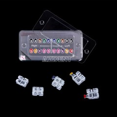 ABSOLUTE Dental Orthodontic Ceramic Brackets Braces Mini Roth 022 Hooks 345 FDA