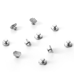10pcs Dental Orthodontic Lingual Button Bondable Rectangular Monoblock