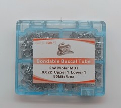 100Sets Dental Orthodontic Buccal Tube Bondable Roth/MBT 022″ Mesh Base 1st/2nd