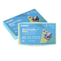 AZDENT Dental Orthodontic Self-ligating Brackets Braces /Niti Round Arch Wires