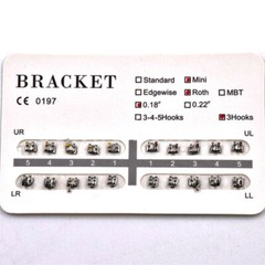 25 Types Options 3 4 5 Hooks Dental Orthodontic Metal Bracket Braces Roth MBT
