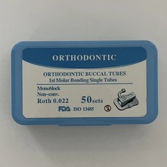 50 Sets Dental Orthodontic Buccal Tubes 1st 2nd Molar Tube Roth MBT 022 Non-Con