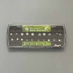 5 Sets Dental Orthodontic Metal Braces Cartoon Bracket Flower Mini Roth 022 345