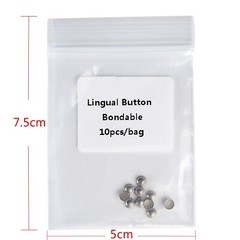 50pcs AZDENT Dental Orthodontic Lingual Buttons Bondable Round Base Monoblock